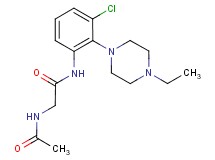 2-(acetylamino)-N-[3-chloro-2-(4-ethylpiperazin-1-yl)phenyl]acetamide