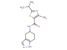 2-isopropyl-4-methyl-N-(4,5,6,7-tetrahydro-1H-indazol-5-yl)-1,3-thiazole-5-carboxamide