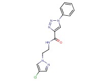 N-[2-(4-chloro-1H-pyrazol-1-yl)ethyl]-1-phenyl-1H-1,2,3-triazole-4-carboxamide