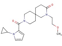 9-[(1-cyclopropyl-1H-pyrrol-2-yl)carbonyl]-2-(2-methoxyethyl)-2,9-diazaspiro[5.5]undecan-3-one
