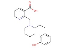 2-({2-[2-(3-hydroxyphenyl)ethyl]piperidin-1-yl}methyl)nicotinic acid