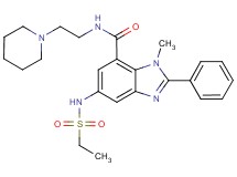 5-[(ethylsulfonyl)amino]-1-methyl-2-phenyl-N-[2-(1-piperidinyl)ethyl]-1H-benzimidazole-7-carboxamide