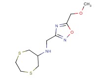 1,4-dithiepan-6-yl{[5-(methoxymethyl)-1,2,4-oxadiazol-3-yl]methyl}amine