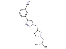 3-{1-[(1-isobutylpyrrolidin-3-yl)methyl]-1H-1,2,3-triazol-4-yl}benzonitrile