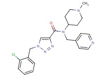 1-(2-chlorobenzyl)-N-(1-methyl-4-piperidinyl)-N-(4-pyridinylmethyl)-1H-1,2,3-triazole-4-carboxamide