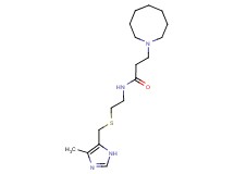 3-azocan-1-yl-N-(2-{[(4-methyl-1H-imidazol-5-yl)methyl]thio}ethyl)propanamide