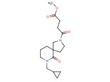 methyl 4-[7-(cyclopropylmethyl)-6-oxo-2,7-diazaspiro[4.5]dec-2-yl]-4-oxobutanoate