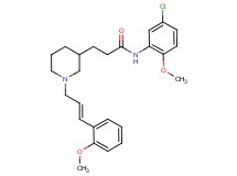 N-(5-chloro-2-methoxyphenyl)-3-{1-[(2E)-3-(2-methoxyphenyl)-2-propen-1-yl]-3-piperidinyl}propanamide