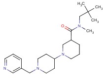 N-(2,2-dimethylpropyl)-N-methyl-1'-(pyridin-3-ylmethyl)-1,4'-bipiperidine-3-carboxamide