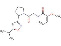 1-{2-[2-(5-isopropylisoxazol-3-yl)pyrrolidin-1-yl]-2-oxoethyl}-3-methoxypyridin-2(1H)-one