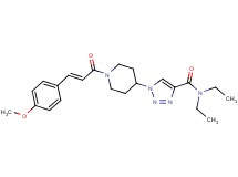 N,N-diethyl-1-{1-[(2E)-3-(4-methoxyphenyl)-2-propenoyl]-4-piperidinyl}-1H-1,2,3-triazole-4-carboxamide