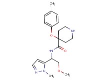 N-[2-methoxy-1-(1-methyl-1H-pyrazol-5-yl)ethyl]-4-(4-methylphenoxy)-4-piperidinecarboxamide hydrochloride