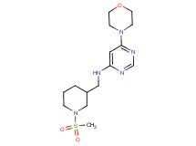 N-{[1-(methylsulfonyl)piperidin-3-yl]methyl}-6-morpholin-4-ylpyrimidin-4-amine