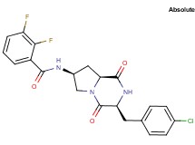 N-[(3S,7S,8aS)-3-(4-chlorobenzyl)-1,4-dioxooctahydropyrrolo[1,2-a]pyrazin-7-yl]-2,3-difluorobenzamide