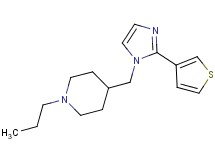 1-propyl-4-{[2-(3-thienyl)-1H-imidazol-1-yl]methyl}piperidine