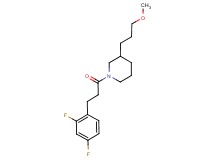 1-[3-(2,4-difluorophenyl)propanoyl]-3-(3-methoxypropyl)piperidine