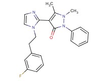 4-{1-[2-(3-fluorophenyl)ethyl]-1H-imidazol-2-yl}-1,5-dimethyl-2-phenyl-1,2-dihydro-3H-pyrazol-3-one