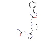 2-(2-{1-[(3-phenyl-1,2,4-oxadiazol-5-yl)methyl]-3-piperidinyl}-1H-imidazol-1-yl)acetamide