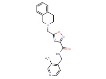5-(3,4-dihydro-2(1H)-isoquinolinylmethyl)-N-[(3-methyl-4-pyridinyl)methyl]-3-isoxazolecarboxamide