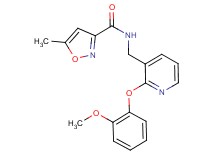 N-{[2-(2-methoxyphenoxy)-3-pyridinyl]methyl}-5-methyl-3-isoxazolecarboxamide