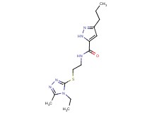 N-{2-[(4-ethyl-5-methyl-4H-1,2,4-triazol-3-yl)thio]ethyl}-3-propyl-1H-pyrazole-5-carboxamide