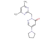 2-[(4,6-dimethylpyrimidin-2-yl)methyl]-5-pyrrolidin-1-ylpyridazin-3(2H)-one