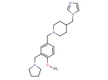 4-(1H-imidazol-1-ylmethyl)-1-[4-methoxy-3-(pyrrolidin-1-ylmethyl)benzyl]piperidine diformate