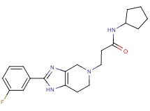 N-cyclopentyl-3-[2-(3-fluorophenyl)-1,4,6,7-tetrahydro-5H-imidazo[4,5-c]pyridin-5-yl]propanamide