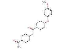 1-{2-[4-(4-methoxyphenoxy)-1-piperidinyl]-2-oxoethyl}-4-piperidinecarboxamide
