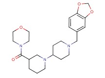 1'-(1,3-benzodioxol-5-ylmethyl)-3-(morpholin-4-ylcarbonyl)-1,4'-bipiperidine