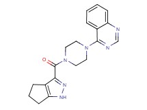 4-[4-(1,4,5,6-tetrahydrocyclopenta[c]pyrazol-3-ylcarbonyl)-1-piperazinyl]quinazoline
