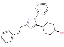 cis-4-[3-(2-phenylethyl)-1-pyridin-2-yl-1H-1,2,4-triazol-5-yl]cyclohexanol