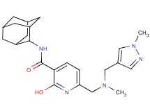 N-2-adamantyl-2-hydroxy-6-({methyl[(1-methyl-1H-pyrazol-4-yl)methyl]amino}methyl)nicotinamide