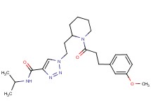 N-isopropyl-1-(2-{1-[3-(3-methoxyphenyl)propanoyl]-2-piperidinyl}ethyl)-1H-1,2,3-triazole-4-carboxamide