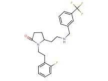 1-[2-(2-fluorophenyl)ethyl]-5-(2-{[3-(trifluoromethyl)benzyl]amino}ethyl)-2-pyrrolidinone