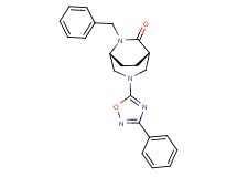 (1S*,5R*)-6-benzyl-3-(3-phenyl-1,2,4-oxadiazol-5-yl)-3,6-diazabicyclo[3.2.2]nonan-7-one
