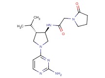 N-[rel-(3R,4S)-1-(2-amino-4-pyrimidinyl)-4-isopropyl-3-pyrrolidinyl]-2-(2-oxo-1-pyrrolidinyl)acetamide hydrochloride