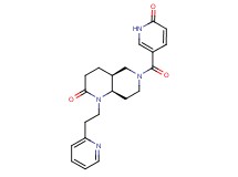 (4aS*,8aR*)-6-[(6-oxo-1,6-dihydropyridin-3-yl)carbonyl]-1-(2-pyridin-2-ylethyl)octahydro-1,6-naphthyridin-2(1H)-one