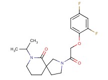 2-[(2,4-difluorophenoxy)acetyl]-7-isopropyl-2,7-diazaspiro[4.5]decan-6-one