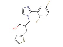3-[2-(2,5-difluorophenyl)-1H-imidazol-1-yl]-2-(2-thienylmethyl)propan-1-ol