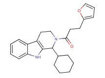 1-cyclohexyl-2-[3-(2-furyl)propanoyl]-2,3,4,9-tetrahydro-1H-beta-carboline