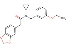 2-(1,3-benzodioxol-5-yl)-N-cyclopropyl-N-(3-ethoxybenzyl)acetamide