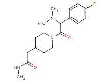 2-{1-[(dimethylamino)(4-fluorophenyl)acetyl]-4-piperidinyl}-N-methylacetamide