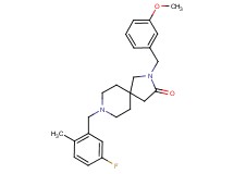 8-(5-fluoro-2-methylbenzyl)-2-(3-methoxybenzyl)-2,8-diazaspiro[4.5]decan-3-one