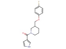 3-[(4-fluorophenoxy)methyl]-1-(1H-pyrrol-3-ylcarbonyl)piperidine