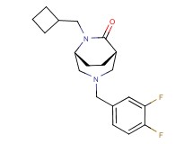 (1S*,5R*)-6-(cyclobutylmethyl)-3-(3,4-difluorobenzyl)-3,6-diazabicyclo[3.2.2]nonan-7-one