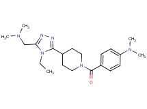 4-[(4-{5-[(dimethylamino)methyl]-4-ethyl-4H-1,2,4-triazol-3-yl}piperidin-1-yl)carbonyl]-N,N-dimethylaniline