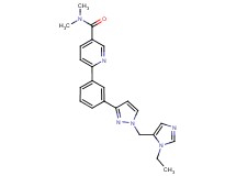 6-(3-{1-[(1-ethyl-1H-imidazol-5-yl)methyl]-1H-pyrazol-3-yl}phenyl)-N,N-dimethylnicotinamide