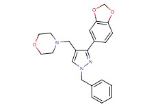 4-{[3-(1,3-benzodioxol-5-yl)-1-benzyl-1H-pyrazol-4-yl]methyl}morpholine