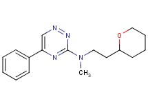N-methyl-5-phenyl-N-[2-(tetrahydro-2H-pyran-2-yl)ethyl]-1,2,4-triazin-3-amine
